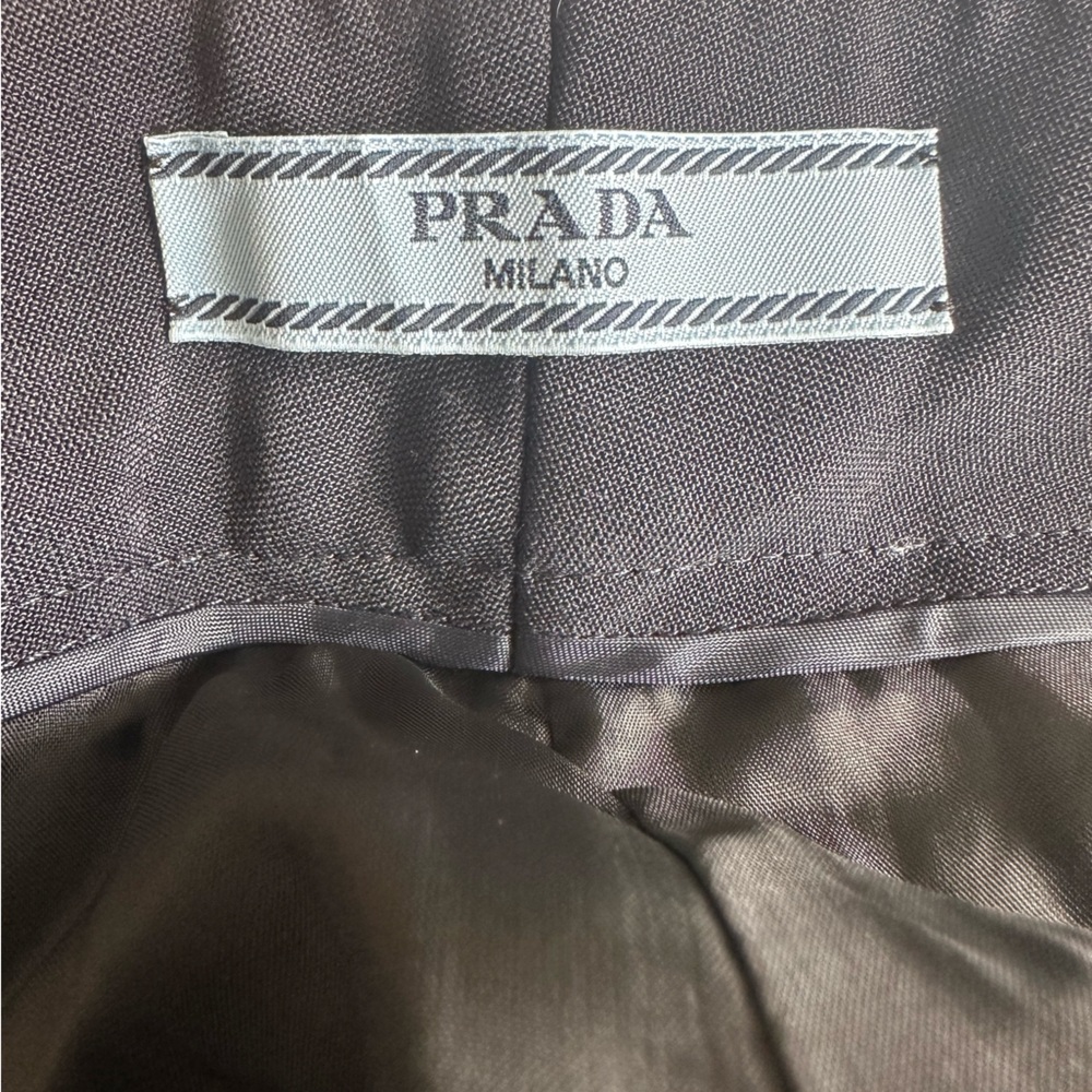 NWT $1300 Prada Women’s Mohair/Wool Pants Navy 36 - Picture 7 of 10